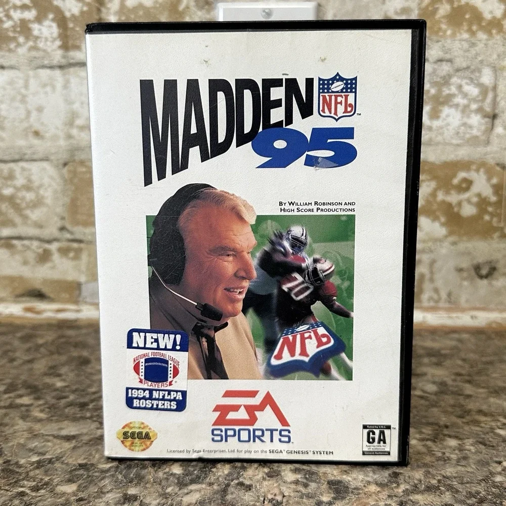 Used EA Sports Sega Genesis Madden 95 w/case team profiles And Inserts.